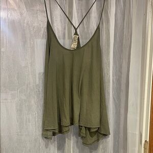 Magnolia Pearl Indy Sage Green Flowy Tank Top